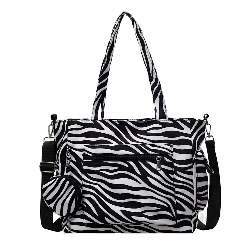 (Cross-border trading), capacious shopping bag one shoulder, zebra