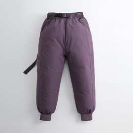 儿童加厚羽绒裤2025年冬季新款男童女童中大童户外保暖工装裤棉裤