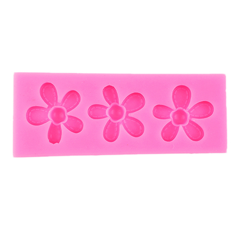 Mini girasol pequeña flor serie pastel molde de silicona pastel de chocolate fondant decoración molde de silicona