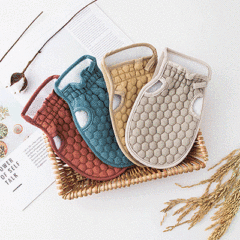 Dual-Sided Scrub Bath Sponge Strong Dirt Removal Shower Gadget Fiber Bath Glove Factory Direct Sale