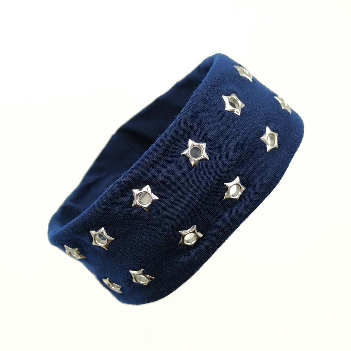 HW250301-22.5x6cm弹力布+14五角星气眼朋克