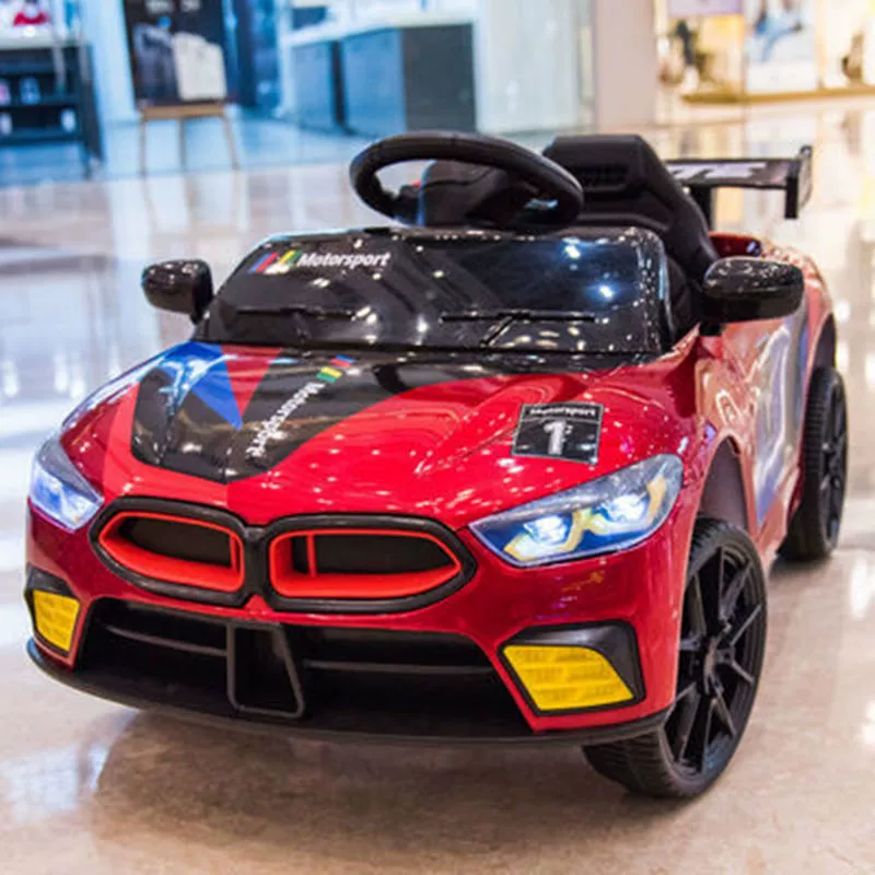 Электромобиль‑каталка (BMW), 4‑колёсный, с пультом, одноместный, детский