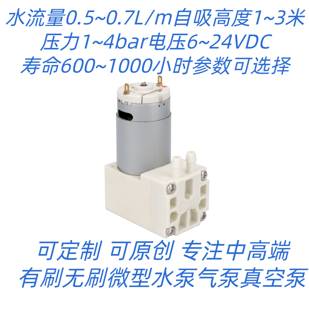 微型水泵 电压 6/9/12V  流量0.6L/m直流水泵 自吸泵微型直流自吸