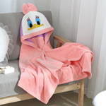 Детский коралловый плащ, бархатное одеяло, банный халат с капюшоном