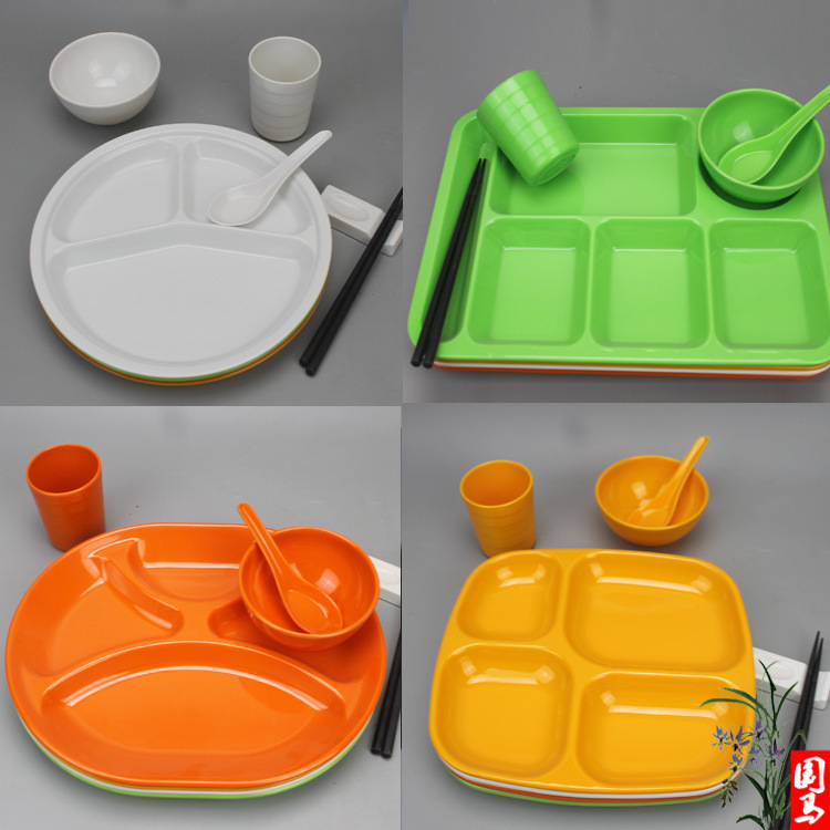 Fast Food Plate School Split Dinner Plate melamine Color Split Dinner Plate Plastic Staff Set School Canteen Dinner Plate Fast Food Plate School Split Dinner Plate melamine Color Split Dinner Plate Plastic Staff Set School Canteen Dinner Plate