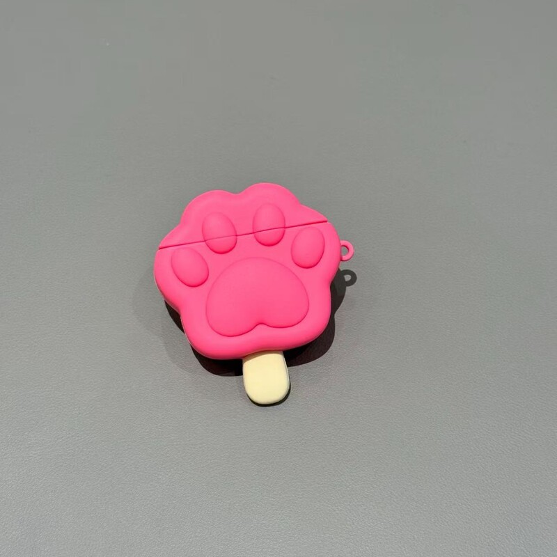 Cartoon Cat Paw Ice Cream Silicone Soft Case Suitable for Airpods4 Protective Cover for Apple Pro2/3 Generation Bluetooth Headphones