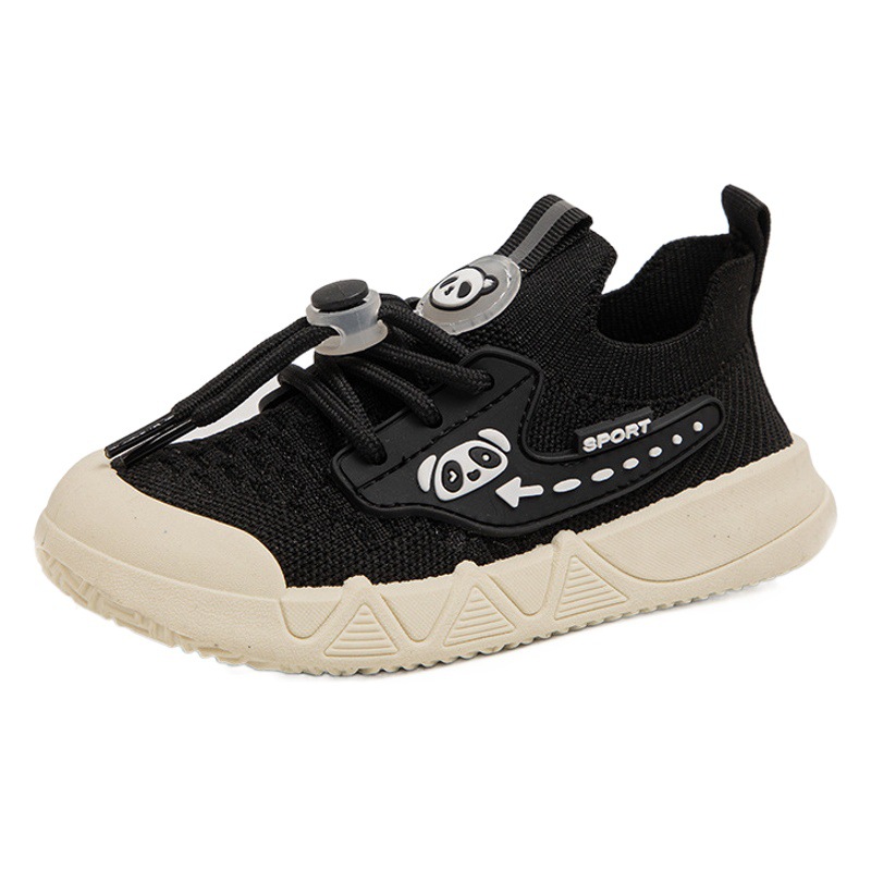 Primavera y otoño zapatos de coco para niños antideslizantes y transpirables 2025 nuevos zapatos casuales de un pie para niños zapatos de red de chicas zapatillas deportivas de moda