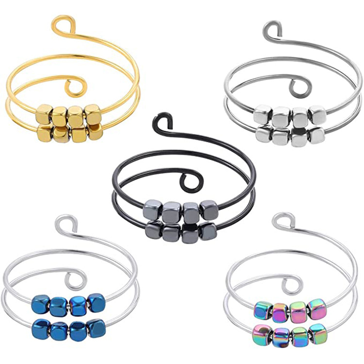 Fashion Geometric Titanium Steel Handmade Open Ring 1 Piece