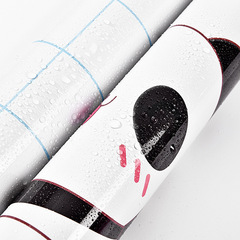 Kitchen stove oil-resistant sticker waterproof high-temperature resistant wall sticker blue barbecue 60 wide countertop surface renovation wallpaper