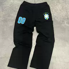 Wholesale Gothic High-Street Printed Sweatpants with Elastic Waist