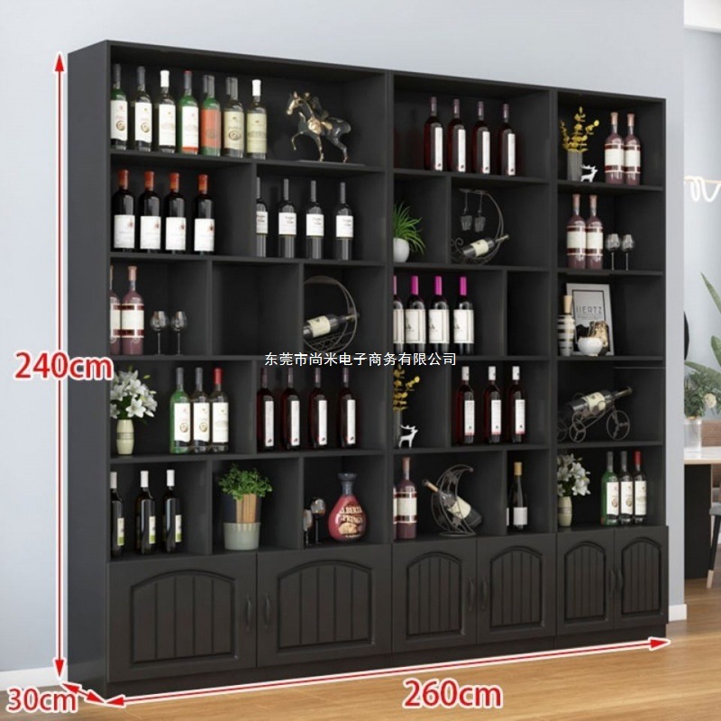 Red Wine Cabinet Display Cabinet Store Wine Display Rack Multi-Layer Tea Household Wine Cabinet Floor Cabinet Display Container Heightening