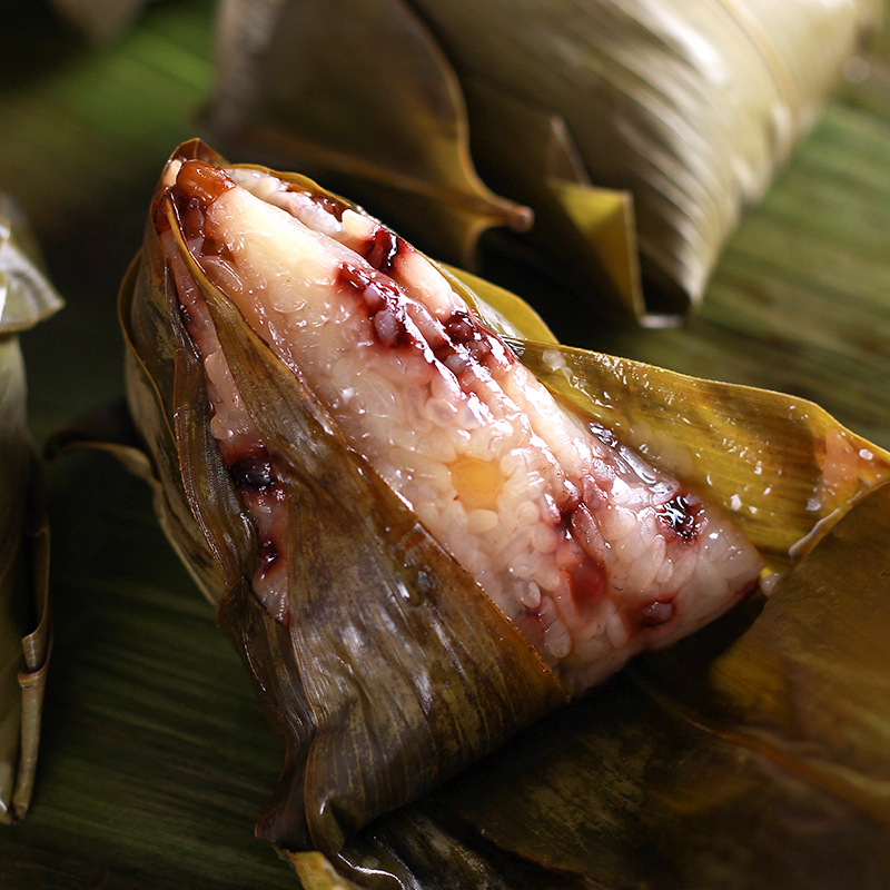 traditional Chinese rice-pudding Purple Ham dumplings rose Red bean paste 7 Dragon boat festival traditional Chinese rice-pudding 100g/ bag