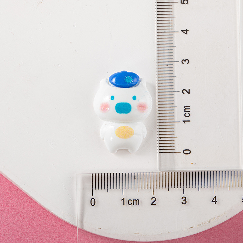 Brillante dulce lindo melodía resina accesorios DIY crema pegamento resina de dibujos animados niños horquilla material hecho a mano