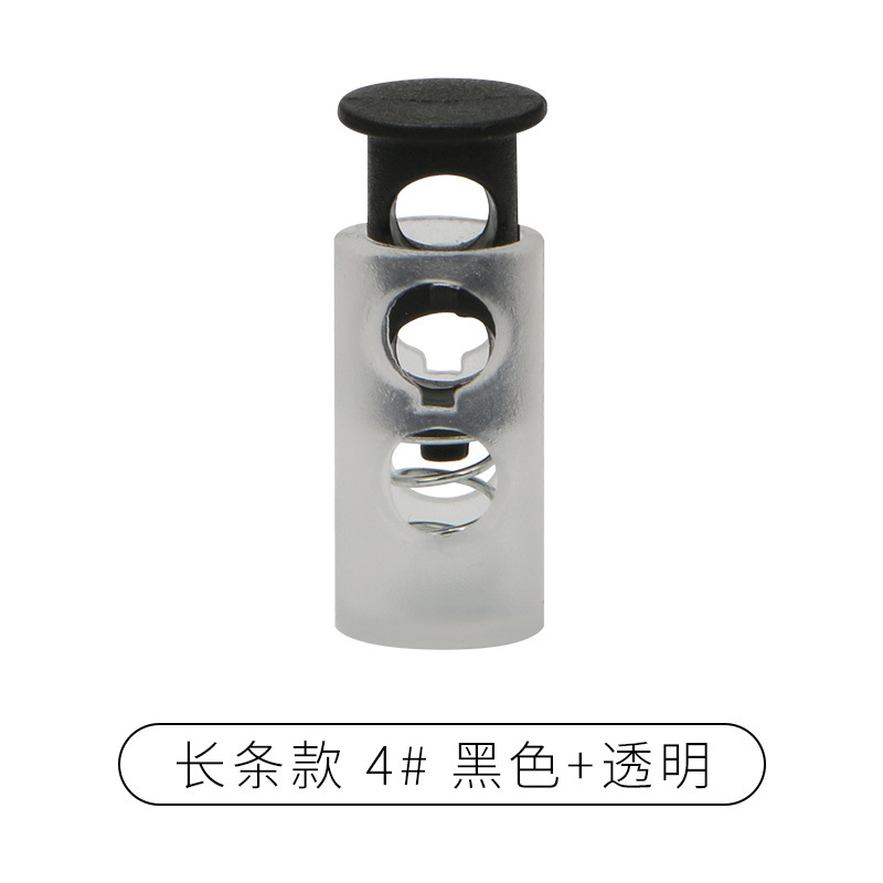 Rebecca primavera hebilla de plástico solo agujero ajuste botón campana tapa doble agujero hebilla de cuerda redonda negro cerdo hebilla de la nariz