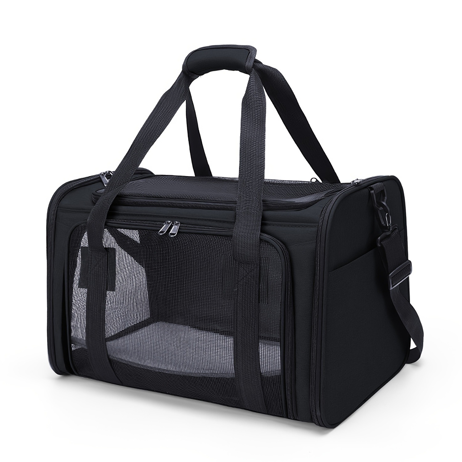 2025 new cross-border ultra-portable pet carrier spacious plush pet…