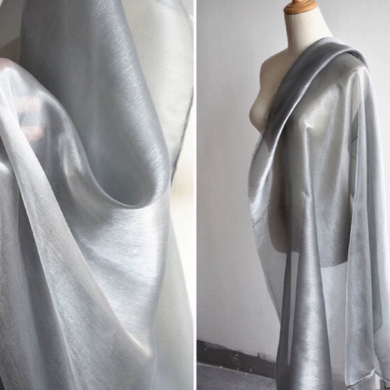 Gauze silky cloth, shirt, Hanfu, gradient