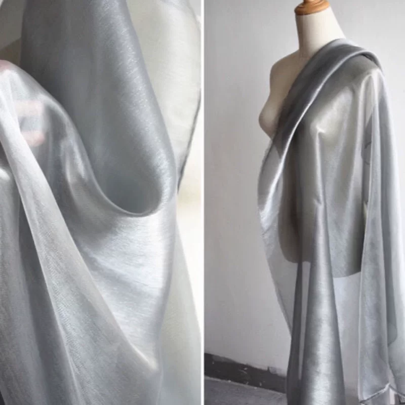 Gauze silky cloth, shirt, Hanfu, gradient