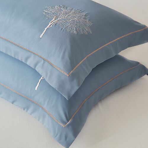 Pillowcase 100% cotton new pillowcase brushed simple thickened soft 48x74 set one pair for adult single