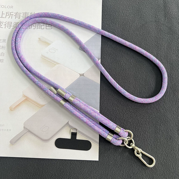 8mm double adjustment light purple rainbow