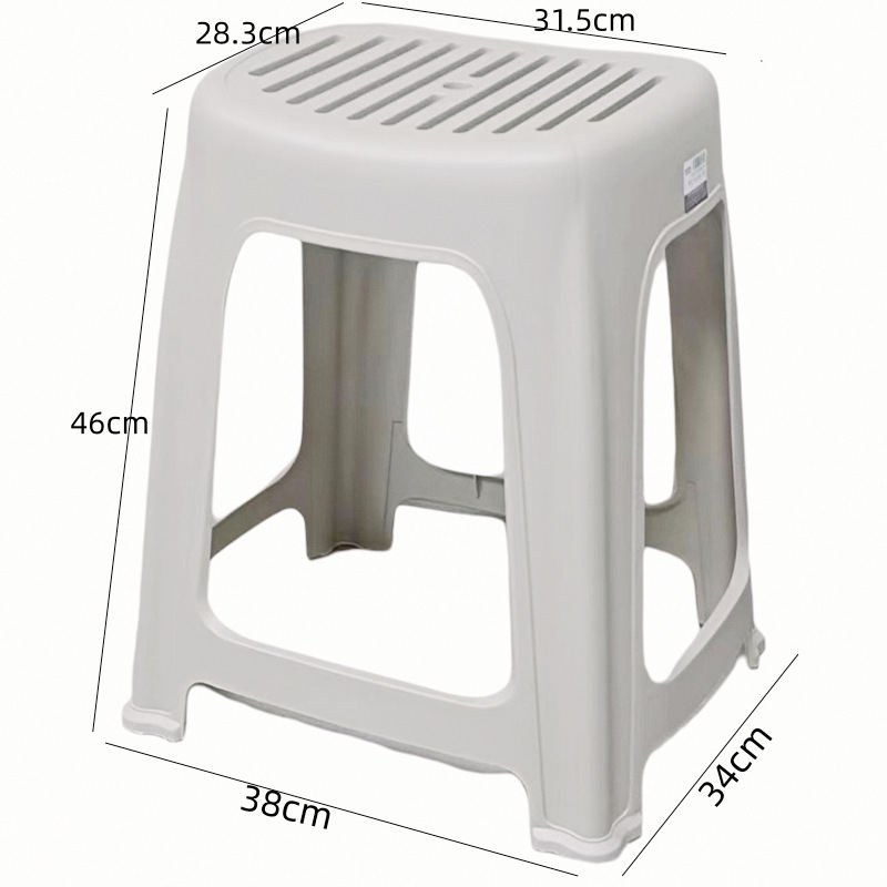 taburetes de plástico grueso taburetes altos taburetes de baño para adultos taburetes domésticos duraderos nórdicos taburetes simples taburetes redondos antideslizantes