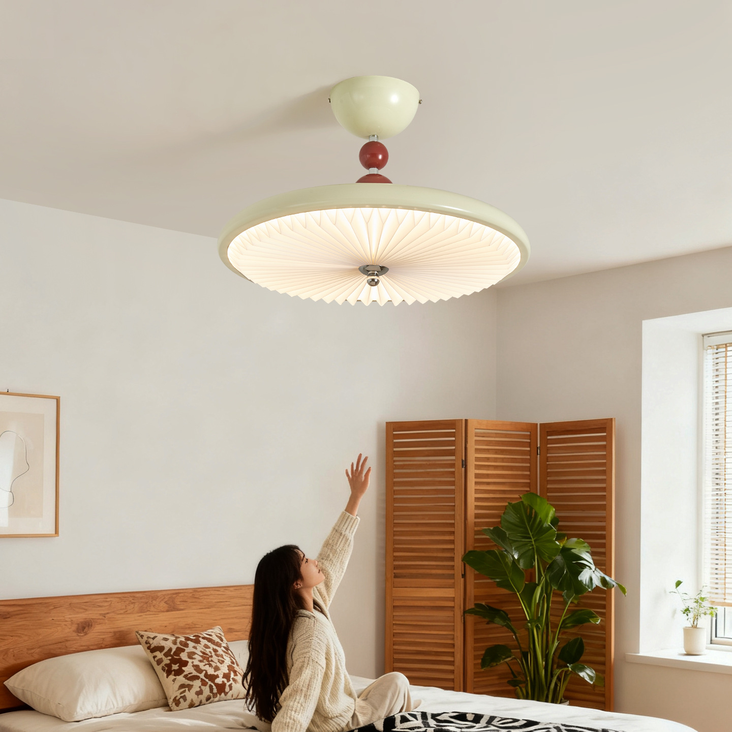 Lámpara de techo del dormitorio estilo medieval francés personalidad de lámparas de protección de ojos super brillantes lámparas de habitación de luz 668L