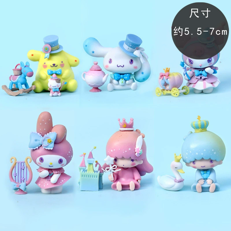 Figure Cullomi Pudding Series Blind Box, Fantasy Cake Accessories, 6-figure set option