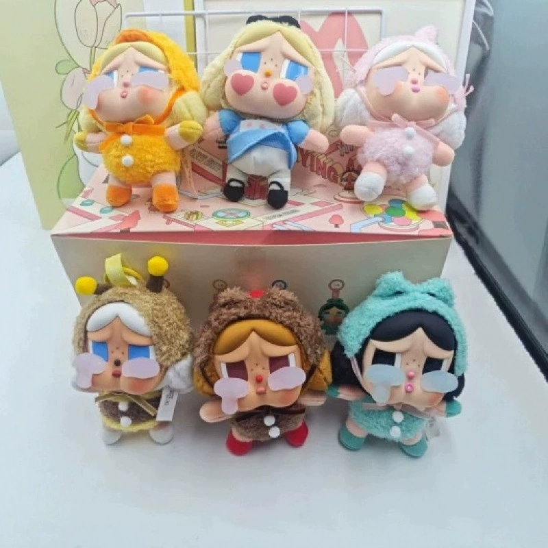 POPMART Pop Mart CRYBABY Tears Factory Series Glue-Elastic Face Plush Blind Box Crying Baby Pendant Peripheral