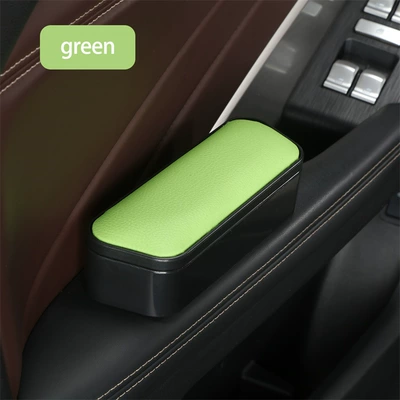 Armrest box – left elbow rest door storage - thickening-can-be-raised-green-length-17cm-width-6cm