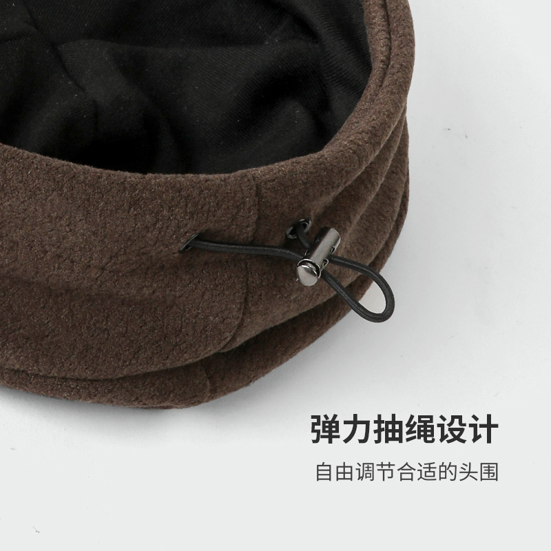 日系堆堆帽子女秋冬素颜显脸小包头帽网红黑色时尚百搭冷帽月子帽|undefined