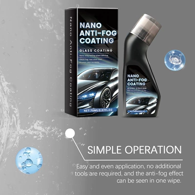 Automotive glass defogging agent windshield coating agent windshield