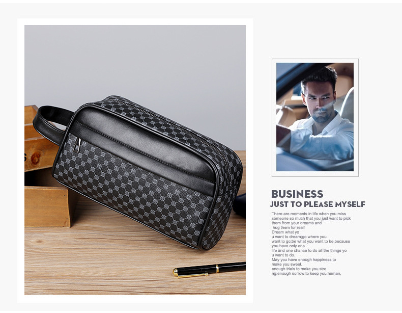 Trendy Mens Toiletry Bag For Travel - Stylish Large Capacity Clutch_voghion.com