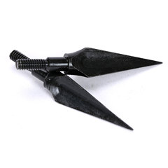 三棱箭頭開刃/不開刃柳葉反曲玻纖碳鋁合金箭戶外復古螺紋箭頭