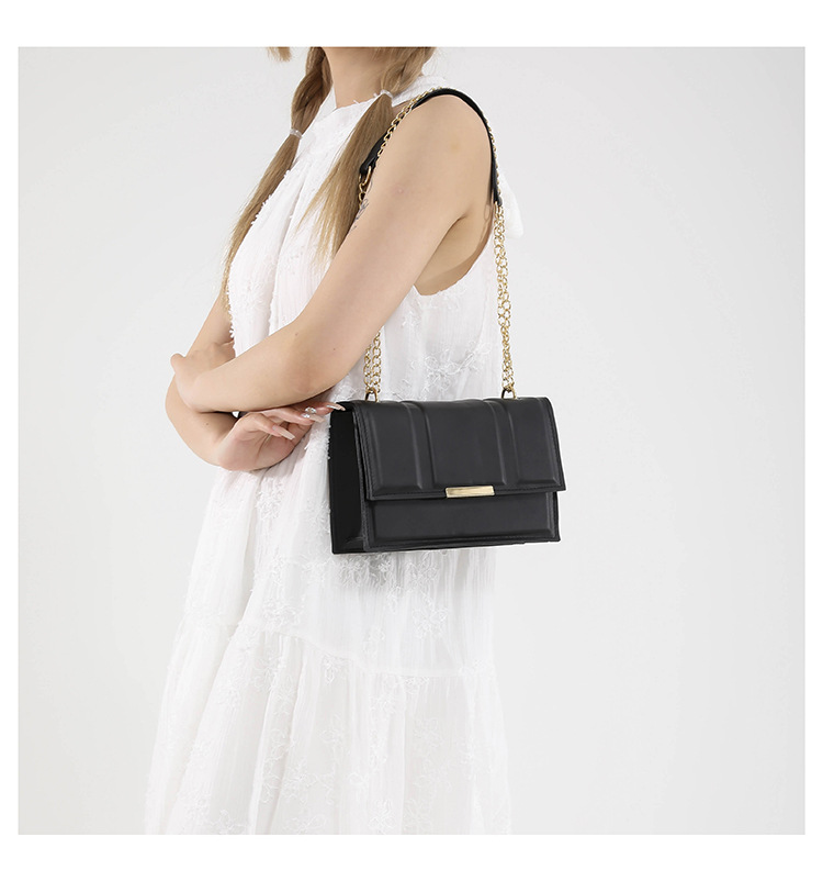 Cross-border commuting small square bag, retro chain single-shoulder bag, Korean version crossbody bag, new autumn/winter 2024 collection, women's bag undefined