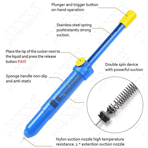 Cross-border 107 manual powerful desoldering device, desoldering pump, desoldering device, super suction power, 017 large desoldering gun