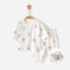 22031 (Pink Bunny) Mid -sleeve suit