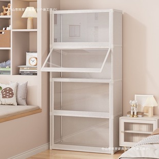 Simple Dust-Proof Wardrobe Home Rental Storage Cabinet Multi-Layer Bedroom Assembly Rental Storage Wardrobe