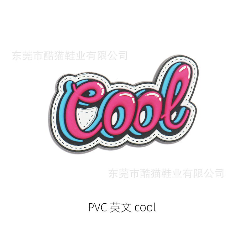 Nuevo agujero zapatos decorativos hebilla accesorios agujero zapatos flor zapato hebilla PVC dibujos animados jardín zapatos superior accesorios inglés