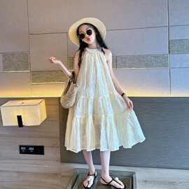女童夏装连衣裙2025新款童装儿童洋气女孩公主裙女大童裙子夏季