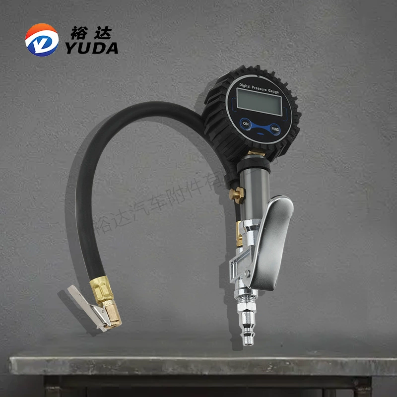 Прямые продажи Yuda, пистолет для измерения давления в шинах, высокоточный пистолет для накачивания шин, светящийся дисплей, электронный цифровой дисплей, инструмент для обнаружения давления в шинах