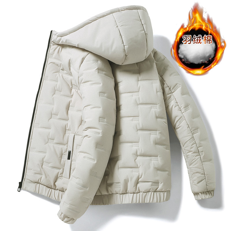 Abrigo de algodón acolchado para hombre 2022 Invierno estilo coreano Abrigo de algodón acolchado japonés abrigo de invierno abrigo de algodón acolchado con capucha abrigo de algodón acolchado para hombre transfronterizo Amazon