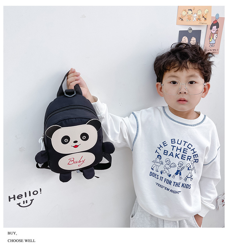 Kindergarten schoolbag for children, boys and girls, 1-3-5 years old, anti-wandering rope, cute frog, double-shoulder baby small backpack undefined