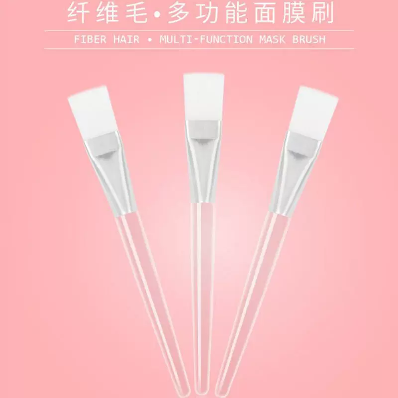 美容院空心透明杆水晶面膜刷软毛面膜扫脸部毛刷水疗工具刷小刷子