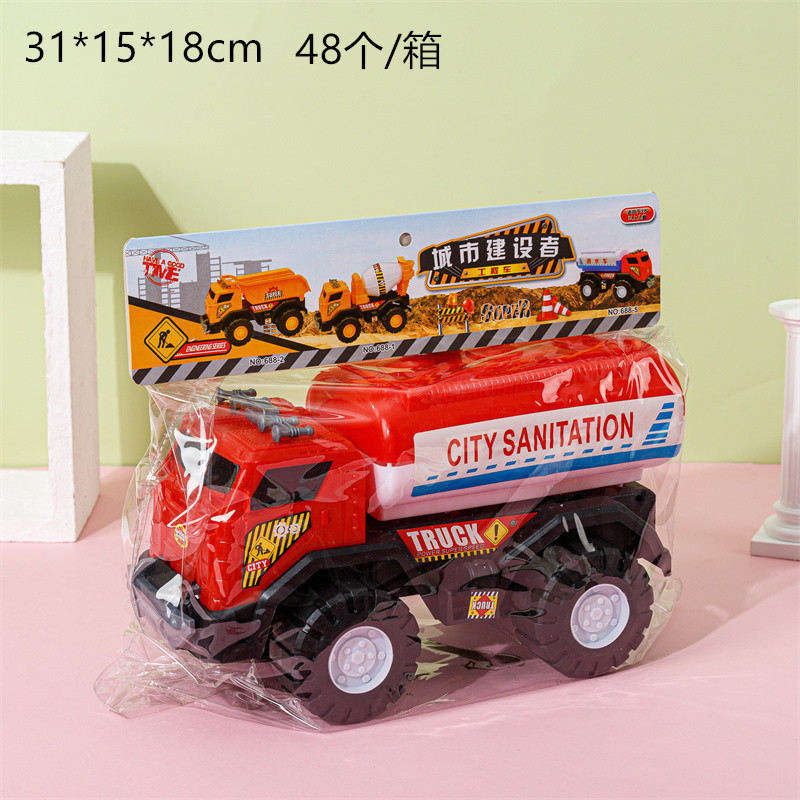 Excavadora de ingeniería infantil juguetes empujador excavadora basculante carretilla modelo de automóvil niño excavadora