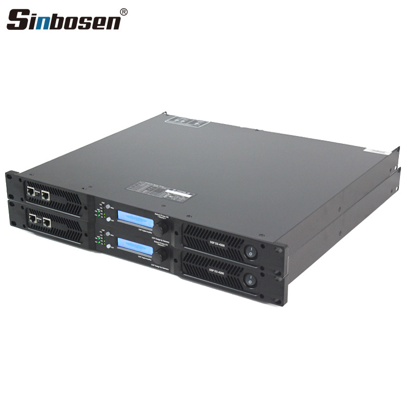 Amplificador de D4-2000dsp de cuatro vías sin pérdida de alta potencia modificado procesador de audio etapa de audio subwoofer