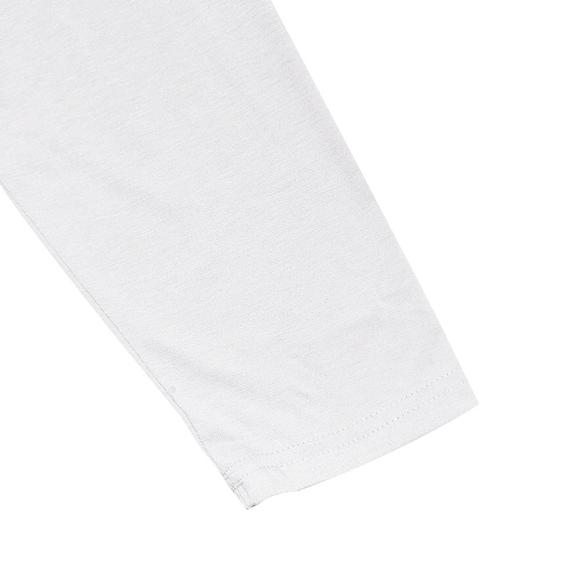 Herr t-shirt slim fit långärmad rund hals för höst och vinter_voghion.com
