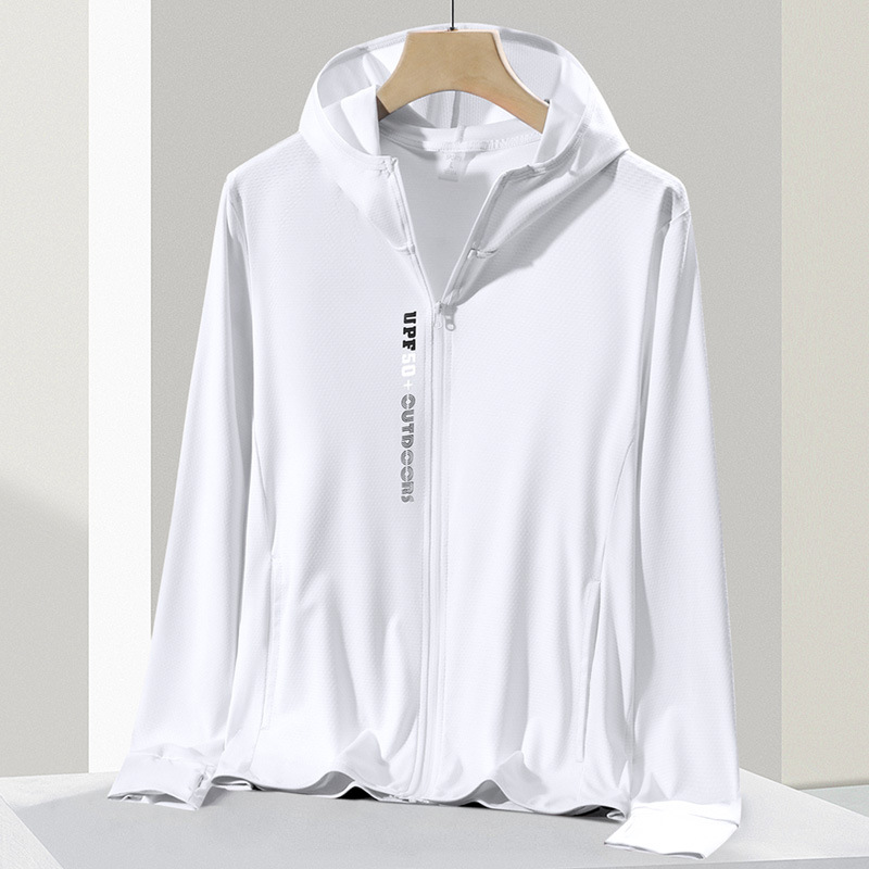 Sun Protection Clothing for Men and Women Upf50+ Summer Lightweight Ice Silk Breathable Anti-Uv Fishing Sun Protection Clothing Couple Jacket