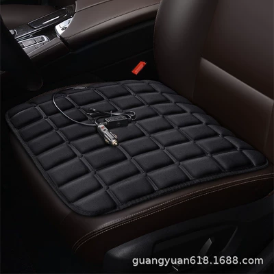 Multi-function pad, cushion, winter car seat warmer - 12v-square-black-front-seat-cushion