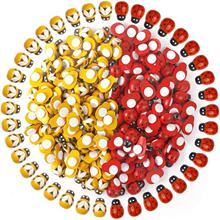 I 73308 Red Ladybug Wooden Bee Stickers ư���۷���Ƭ �羳��
