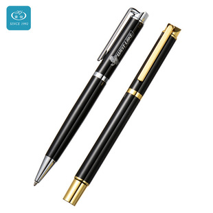 Fashion metal jewelry pen LOGO business gift pen suit black sign pen 1.0 gel pen stereo pen holder