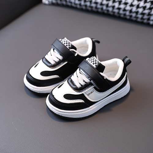 Children's sports shoes, spring and autumn boys' sneakers, girls' soft-soled breathable soft-soled mesh shoes, infant sneakers 1-6 years old